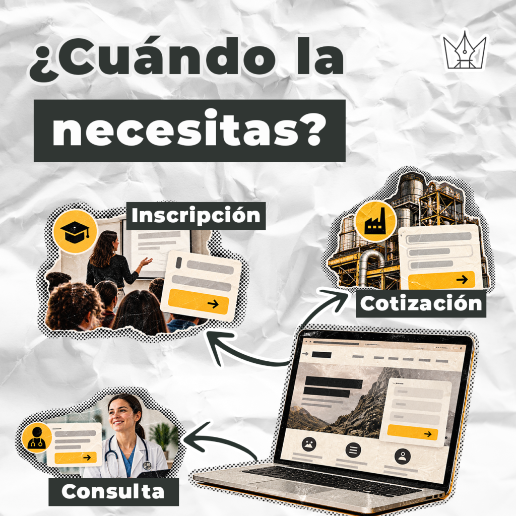 Ejemplos de landing page para cursos, cotizaciones industriales y servicios médicos