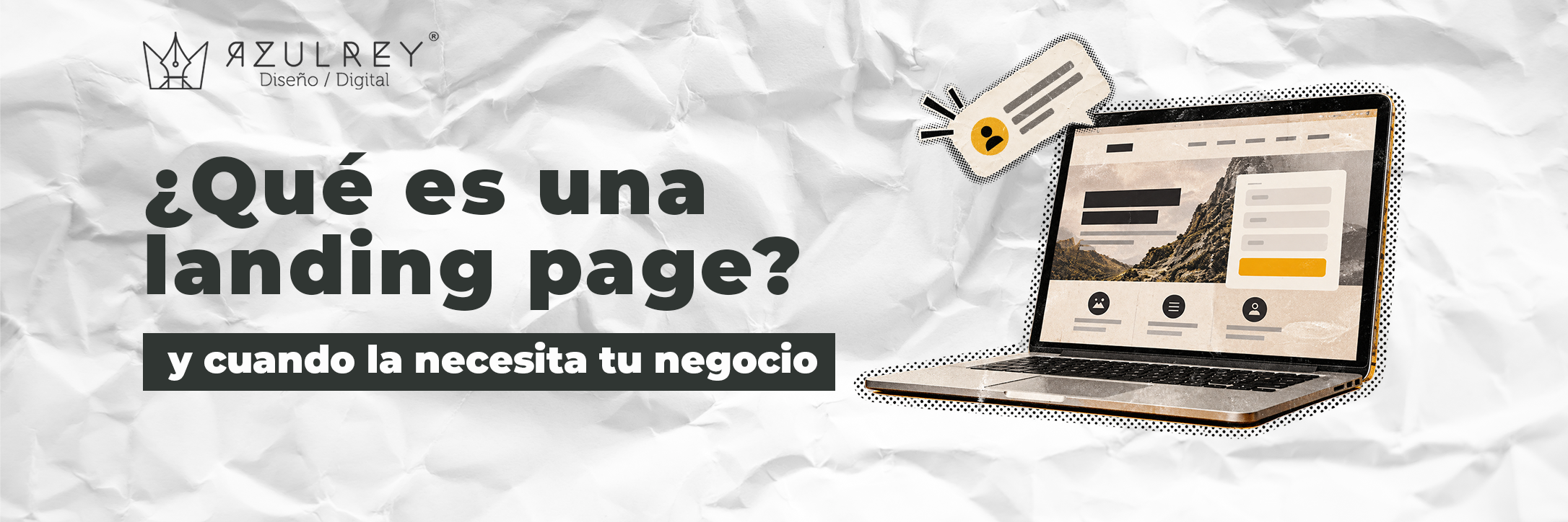 Ejemplo visual de una landing page con formulario y llamada a la acción